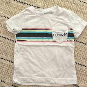 Hurley Kids White Striped T-Shirt